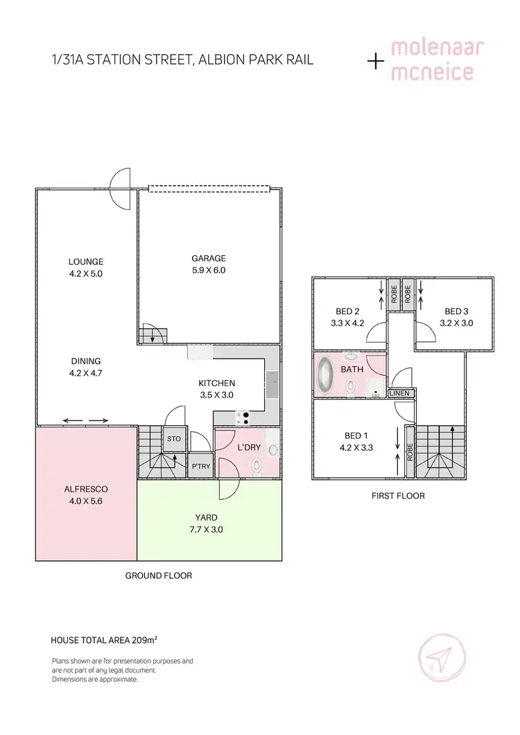 Floorplan of Homely townhouse listing, 1/31A Station Road, Albion Park Rail NSW 2527