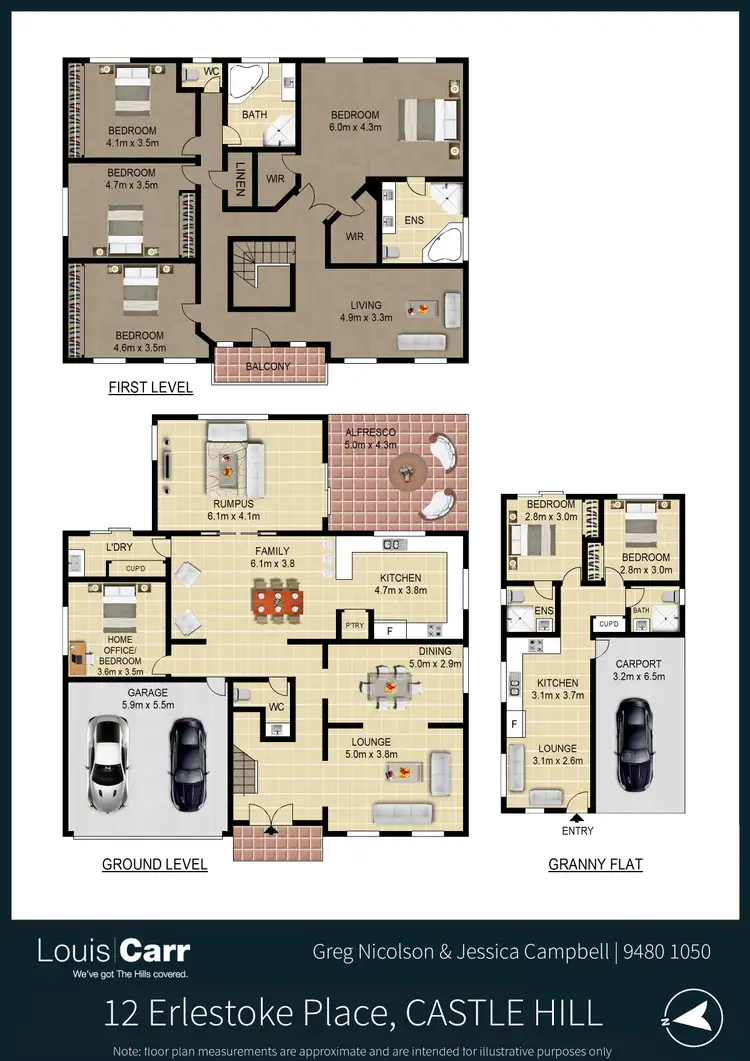 Floorplan of Homely house listing, 12 Erlestoke Place, Castle Hill NSW 2154