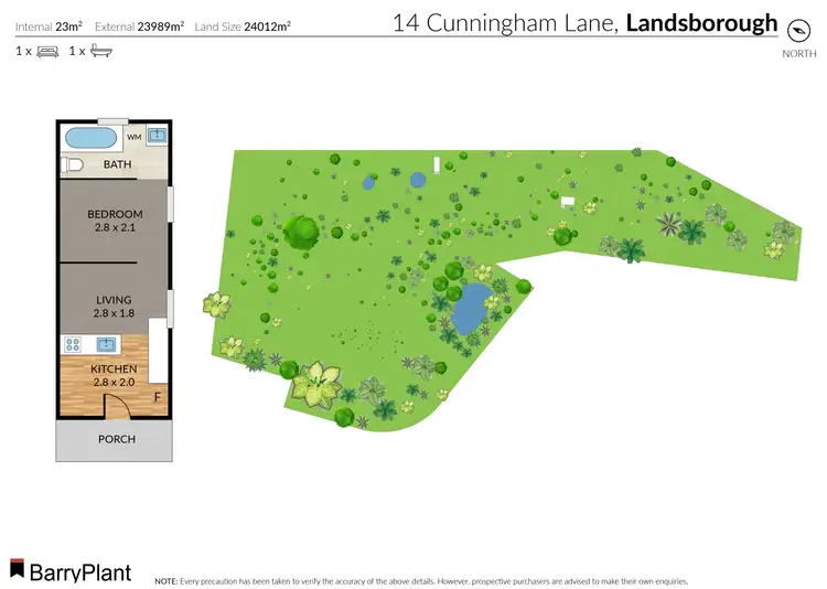 Floorplan of Homely rural property listing, 14 Cunningham Lane, Landsborough VIC 3384