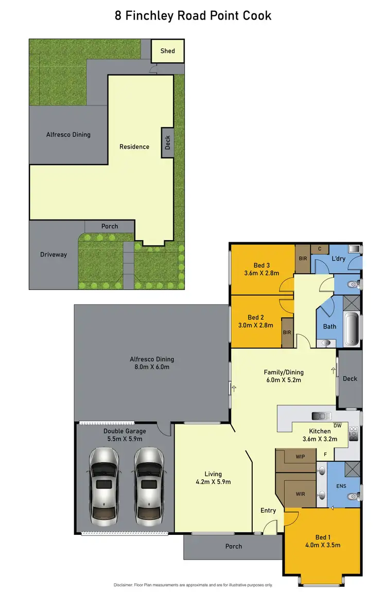 Floorplan of Homely house listing, 8 Finchley Road, Point Cook VIC 3030