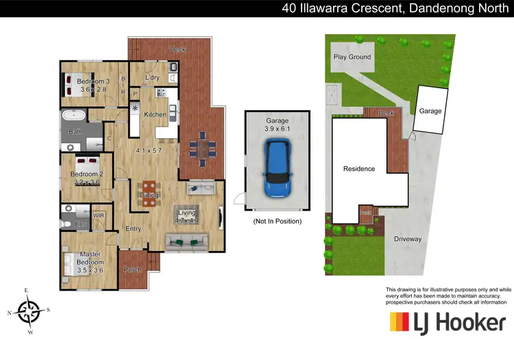Floorplan of Homely house listing, 40 Illawara Crescent, Dandenong North VIC 3175