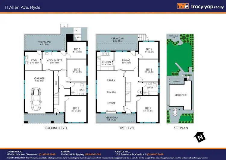 Floorplan of Homely house listing, 11 Allan Avenue, Ryde NSW 2112