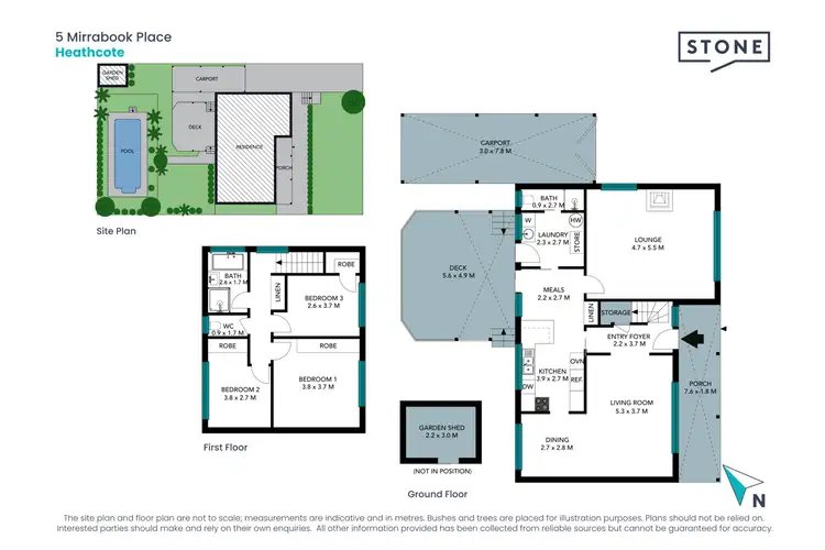 Floorplan of Homely house listing, 5 Mirrabook Place, Heathcote NSW 2233