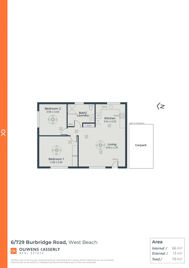 Floorplan of Homely unit listing, 6/729 Burbridge Road, West Beach SA 5024