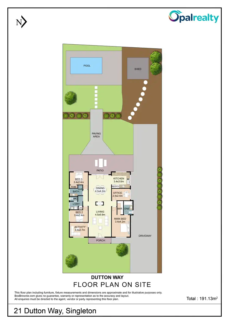 Floorplan of Homely house listing, 21 Dutton Way, Singleton WA 6175
