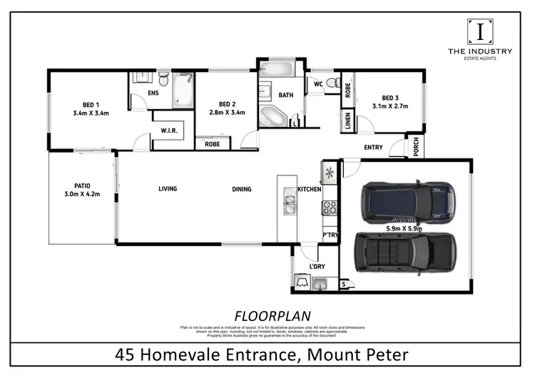 Floorplan of Homely house listing, 45 Homevale Entrance, Mount Peter QLD 4869