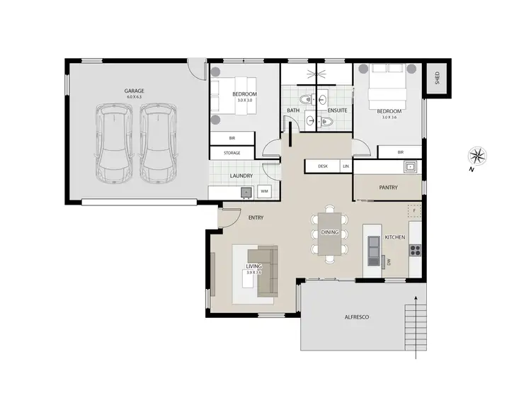 Floorplan of Homely house listing, 2/6 Arundel Street, Newstead TAS 7250