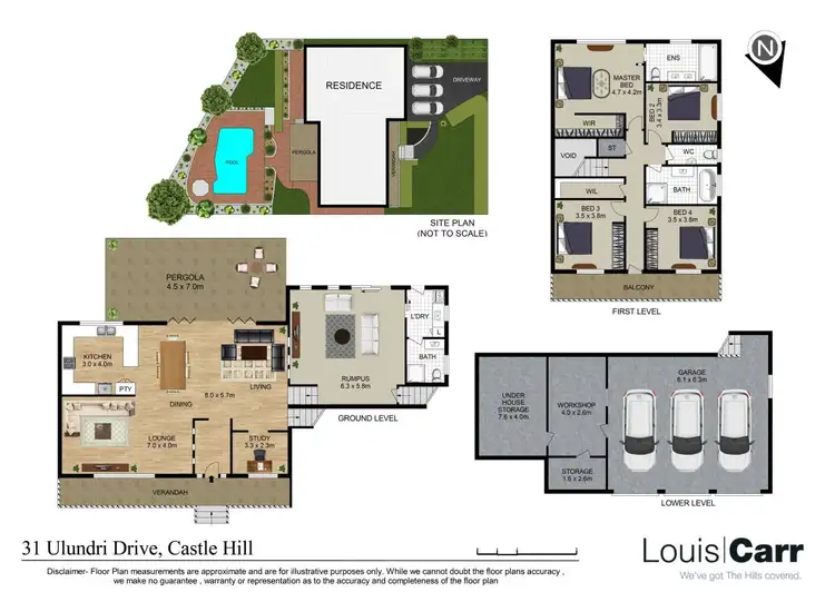 Floorplan of Homely house listing, 31 Ulundri Drive, Castle Hill NSW 2154