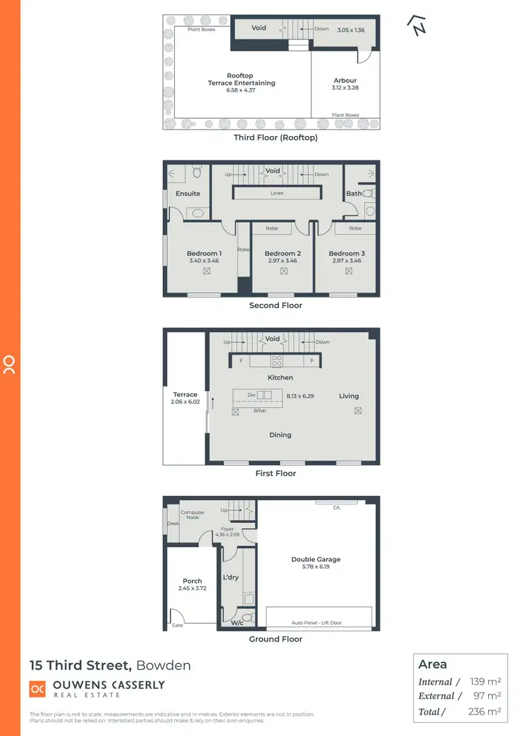 Floorplan of Homely townhouse listing, 15 Third Street, Bowden SA 5007