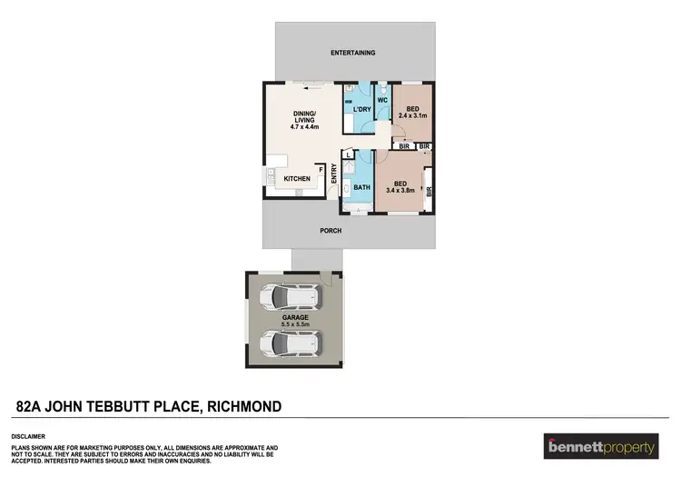Floorplan of Homely house listing, 82A John Tebbutt Place, Richmond NSW 2753