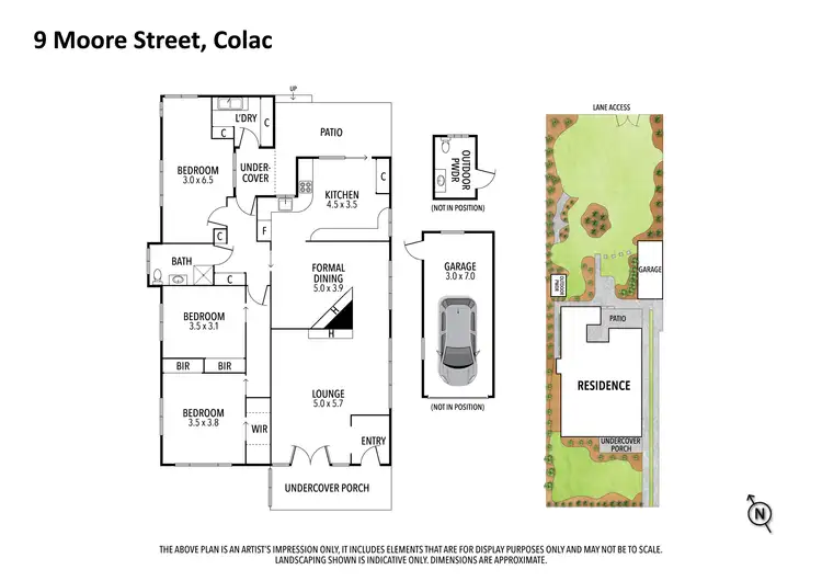 Floorplan of Homely house listing, 9 Moore Street, Colac VIC 3250