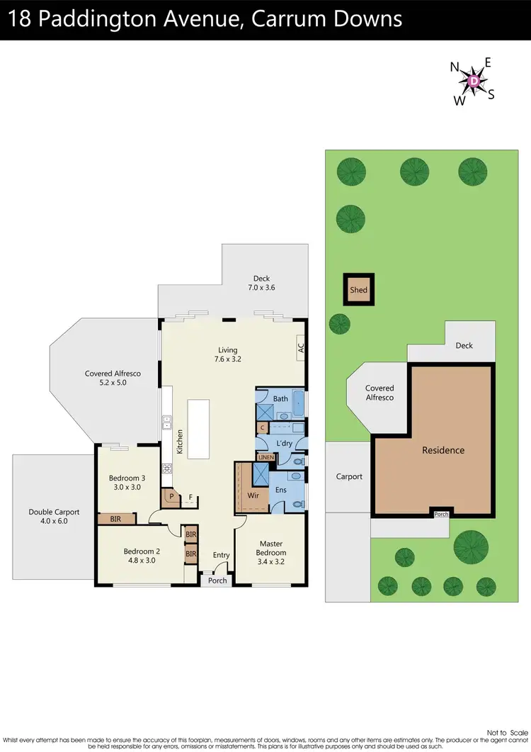 Floorplan of Homely house listing, 18 Paddington Avenue, Carrum Downs VIC 3201