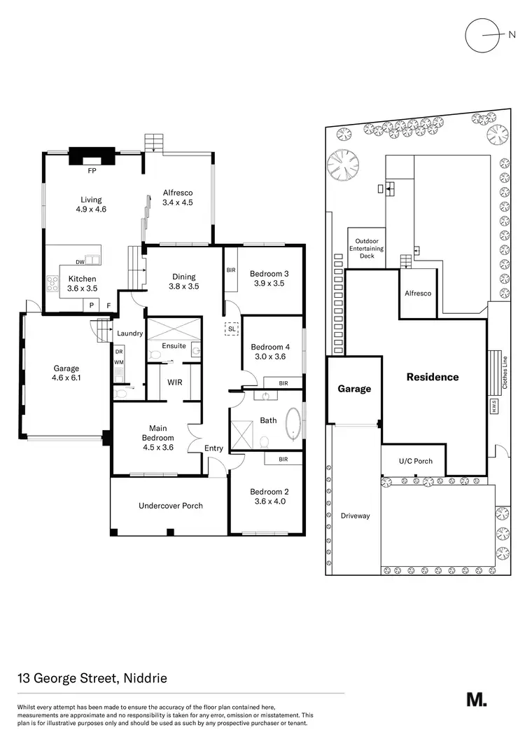 Floorplan of Homely house listing, 13 George Street, Niddrie VIC 3042