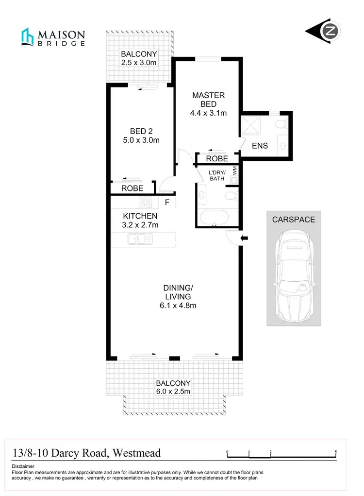 Floorplan of Homely unit listing, 13/8-10 Darcy Road, Westmead NSW 2145