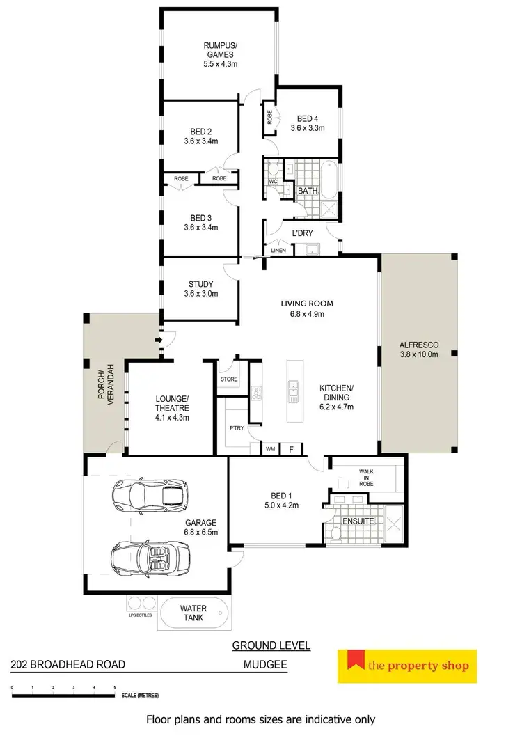 Floorplan of Homely house listing, 202 Broadhead Road, Mudgee NSW 2850