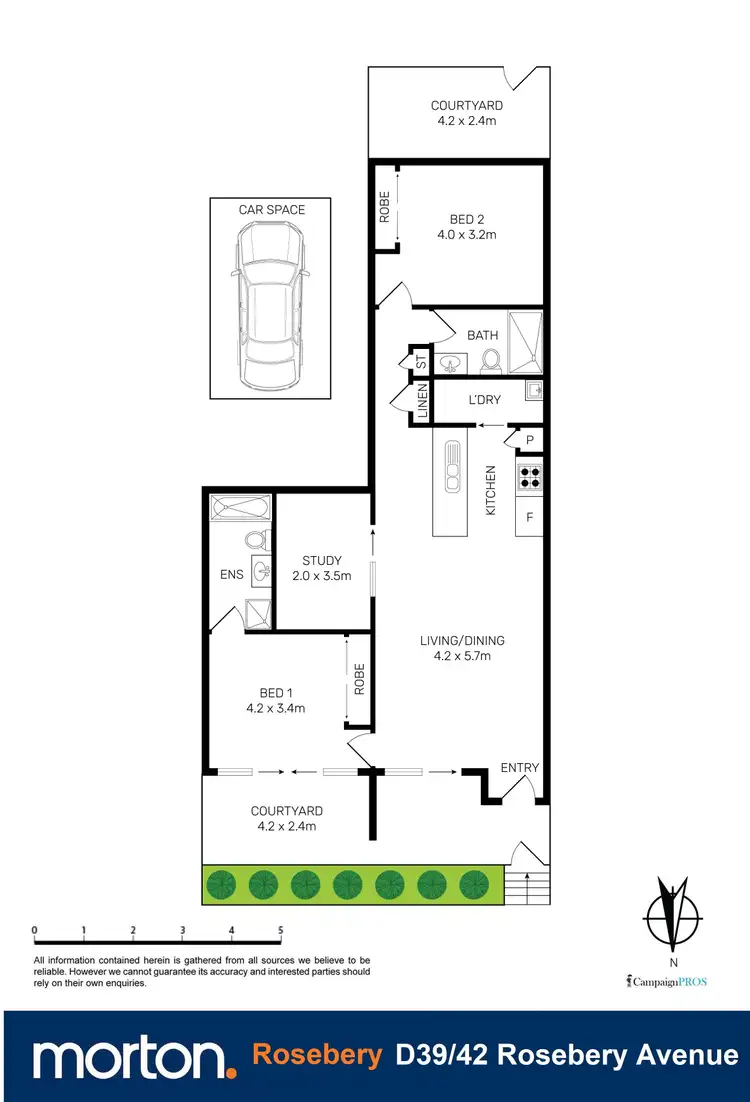 Floorplan of Homely apartment listing, 39/42 Rosebery Avenue, Rosebery NSW 2018