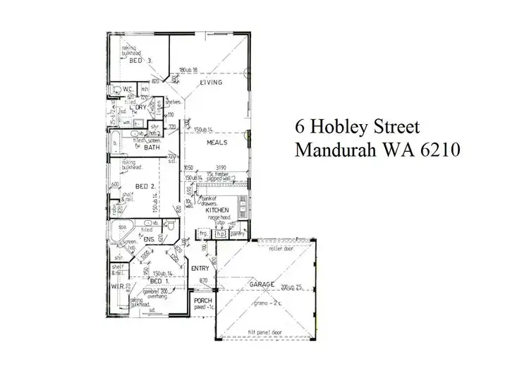 Floorplan of Homely house listing, 6 Hobley Street, Mandurah WA 6210