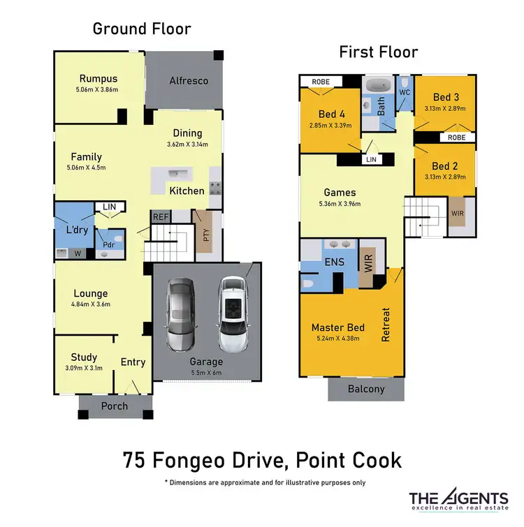 Floorplan of Homely house listing, 75 Fongeo Drive, Point Cook VIC 3030