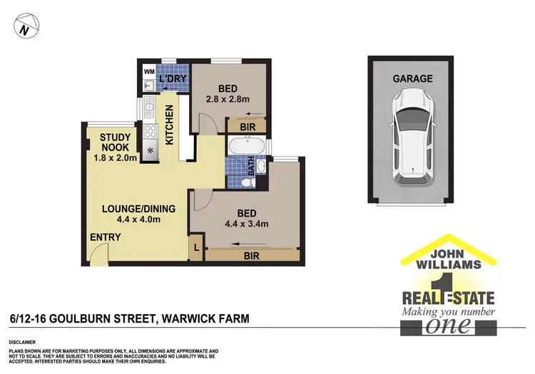 Floorplan of Homely unit listing, 6/12-16 Goulburn Street, Warwick Farm NSW 2170