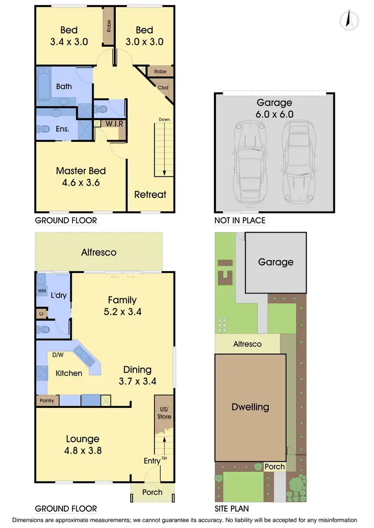 Floorplan of Homely townhouse listing, 35 Vincent Drive, South Morang VIC 3752