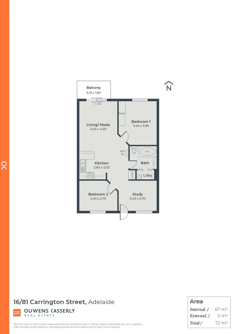 Floorplan of Homely house listing, 16/81 Carrington Street, Adelaide SA 5000
