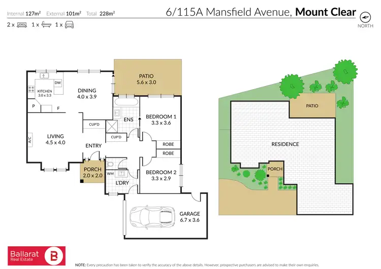 Floorplan of Homely unit listing, 6/115A Mansfield Avenue, Mount Clear VIC 3350