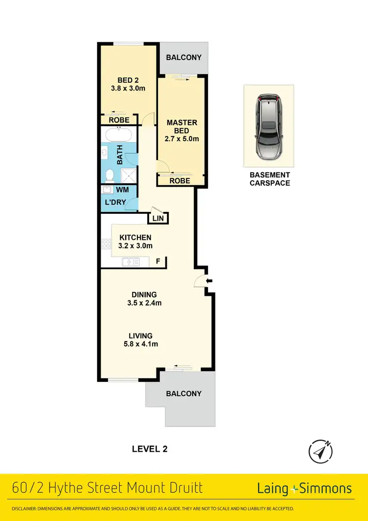 Floorplan of Homely unit listing, 60/2 Hythe Street, Mount Druitt NSW 2770