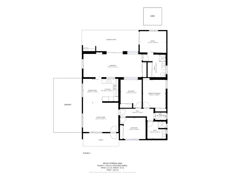 Floorplan of Homely house listing, 10 Harper Close, Manunda QLD 4870