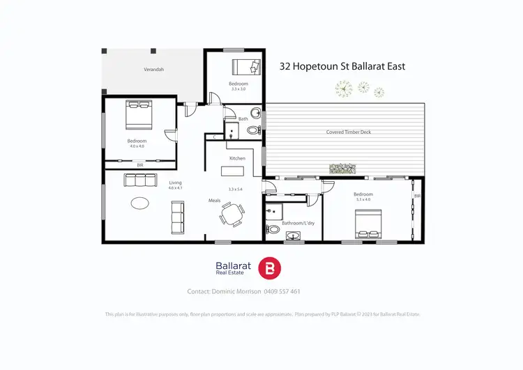 Floorplan of Homely house listing, 32 Hopetoun Street, Ballarat East VIC 3350