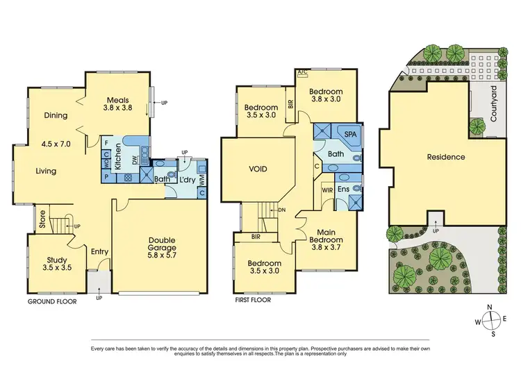 Floorplan of Homely townhouse listing, 1/11 Gardiner Parade, Glen Iris VIC 3146