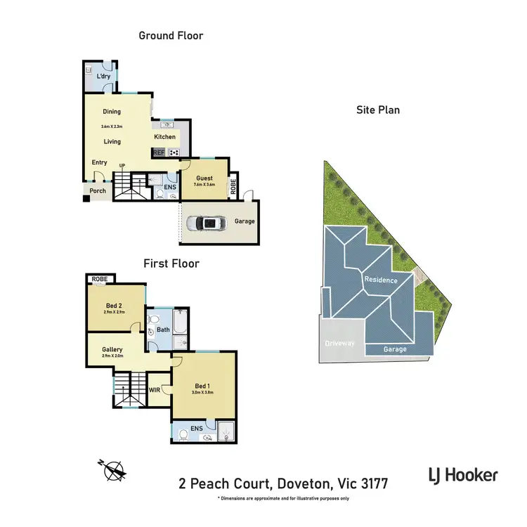 Floorplan of Homely unit listing, 2/3 Peach Court, Doveton VIC 3177