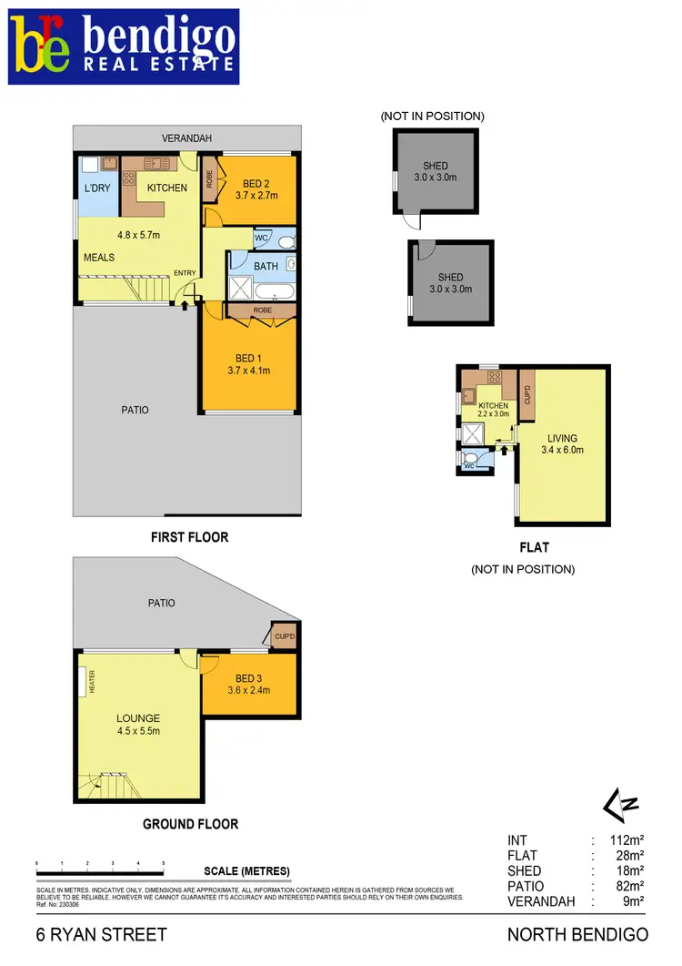 Floorplan of Homely house listing, 6 Ryan Street, North Bendigo VIC 3550