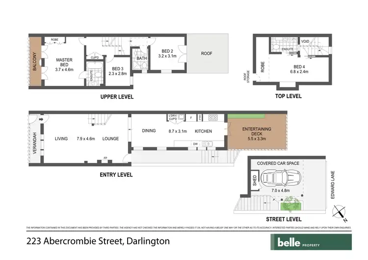 Floorplan of Homely house listing, 223 Abercrombie Street, Darlington NSW 2008