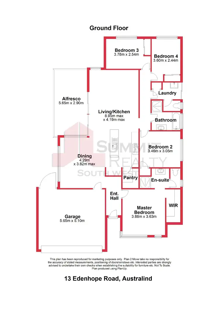 Floorplan of Homely house listing, 13 Edenhope Road, Australind WA 6233