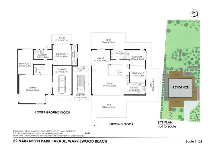 Floorplan of Homely house listing, 82 Narrabeen Park Parade, Warriewood NSW 2102