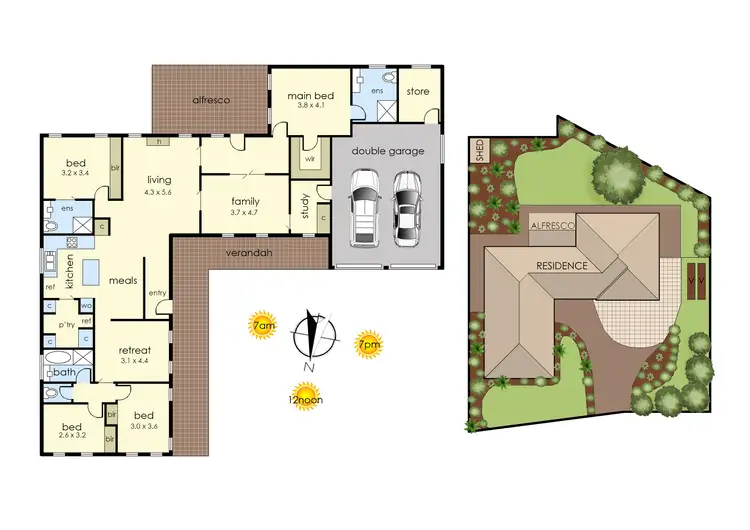 Floorplan of Homely house listing, 21-23 Russett Court, Frankston VIC 3199