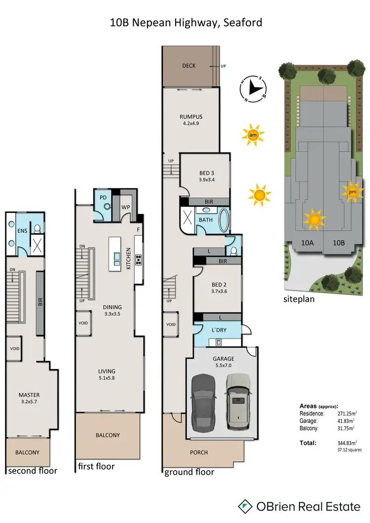 Floorplan of Homely townhouse listing, 2/10 Nepean Highway, Seaford VIC 3198