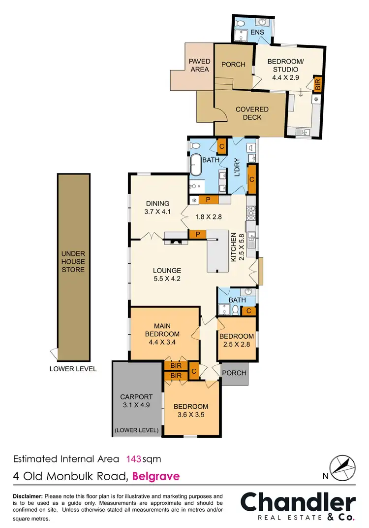 Floorplan of Homely house listing, 4 Old Monbulk Road, Belgrave VIC 3160