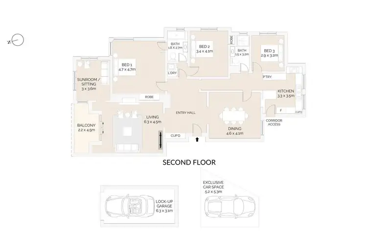 Floorplan of Homely apartment listing, 6/3 Wentworth Place, Point Piper NSW 2027