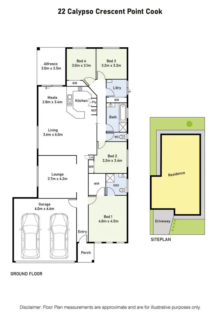 Floorplan of Homely house listing, 22 Calypso Crescent, Point Cook VIC 3030
