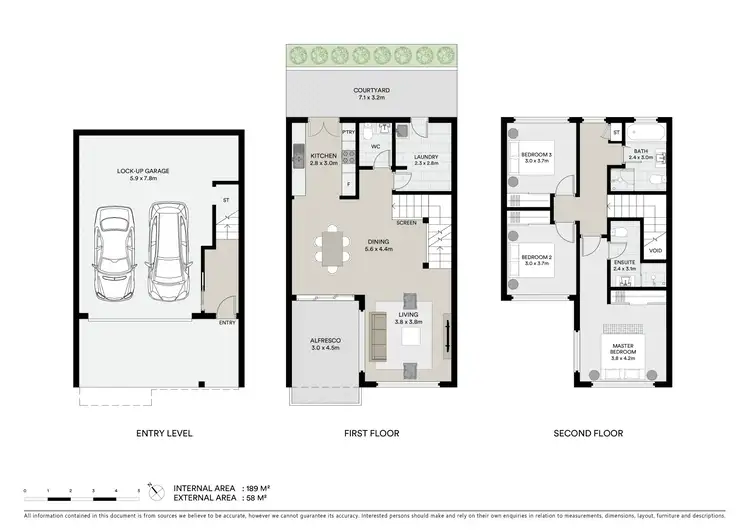 Floorplan of Homely townhouse listing, 2/5 George Street, East Gosford NSW 2250