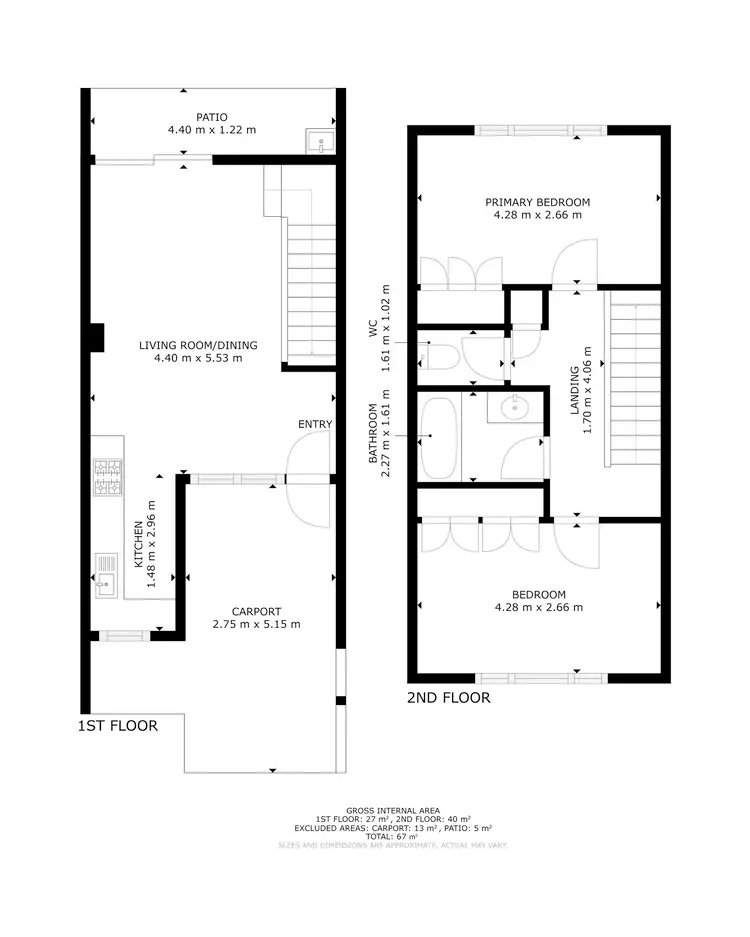 Floorplan of Homely unit listing, 2/10 Crathern Close, Edge Hill QLD 4870
