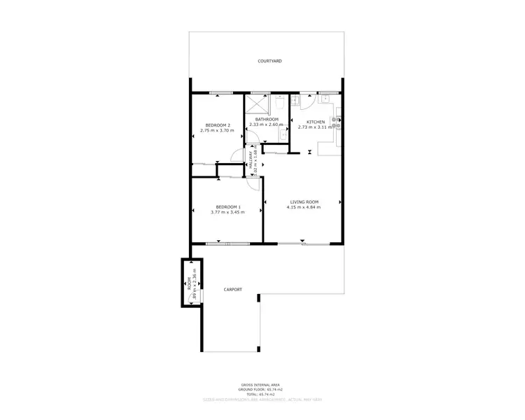 Floorplan of Homely apartment listing, 8/24 Girralong Street, Woree QLD 4868