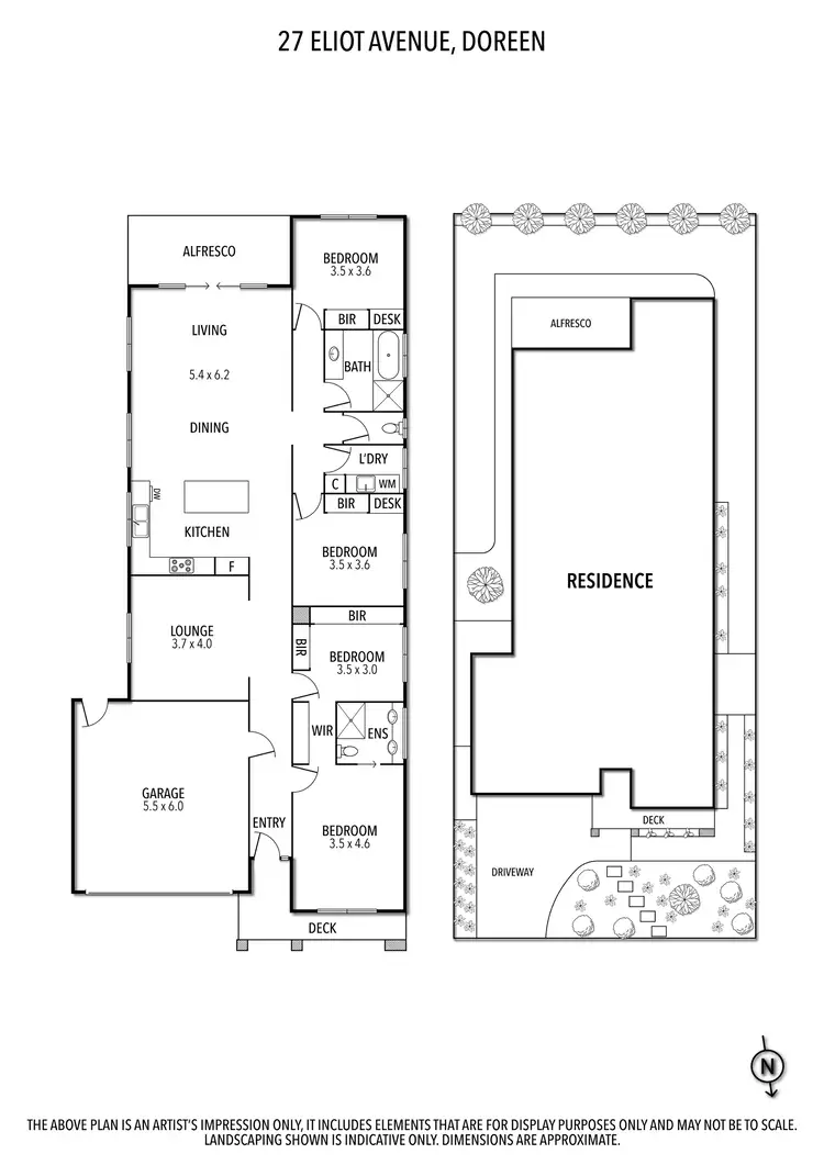 Floorplan of Homely house listing, 27 Eliot Avenue, Doreen VIC 3754