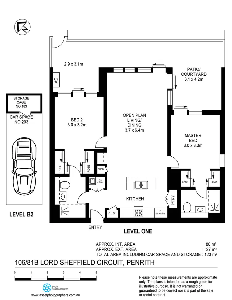 Floorplan of Homely apartment listing, 106/81B Lord Sheffield Circuit, Penrith NSW 2750