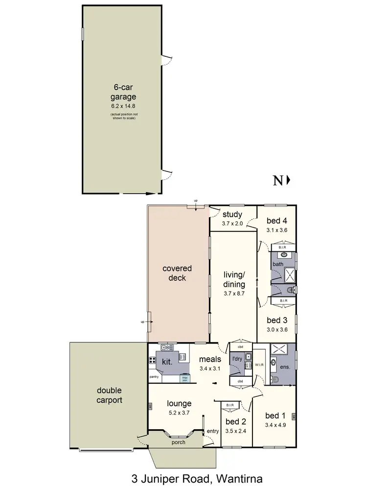 Floorplan of Homely house listing, 3 Juniper Road, Wantirna VIC 3152