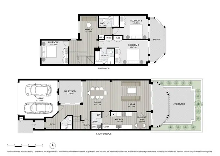 Floorplan of Homely semi-detached listing, 2 Rosemeadow Drive, Cabarita NSW 2137