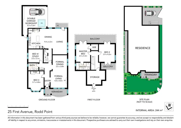 Floorplan of Homely house listing, 25 First Avenue, Rodd Point NSW 2046