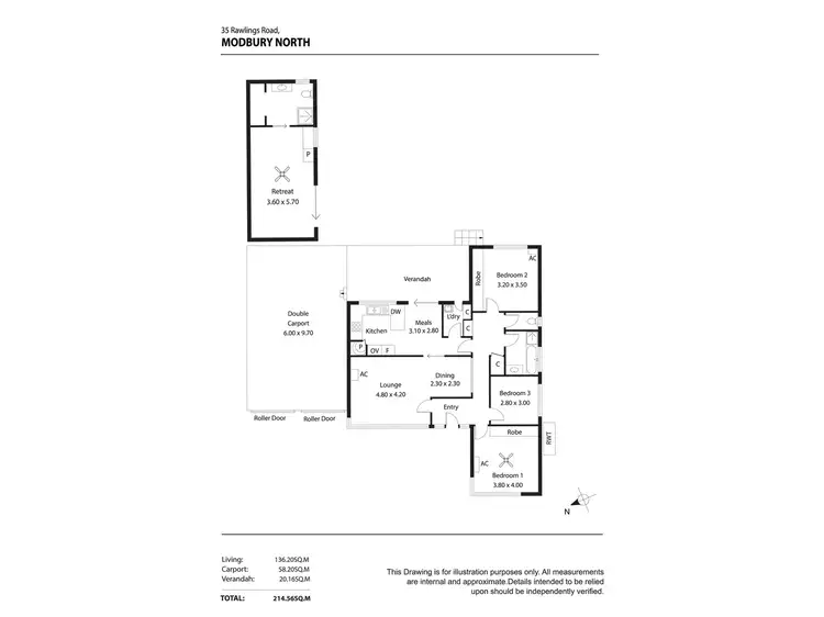 Floorplan of Homely house listing, 35 Rawlings Road, Modbury North SA 5092