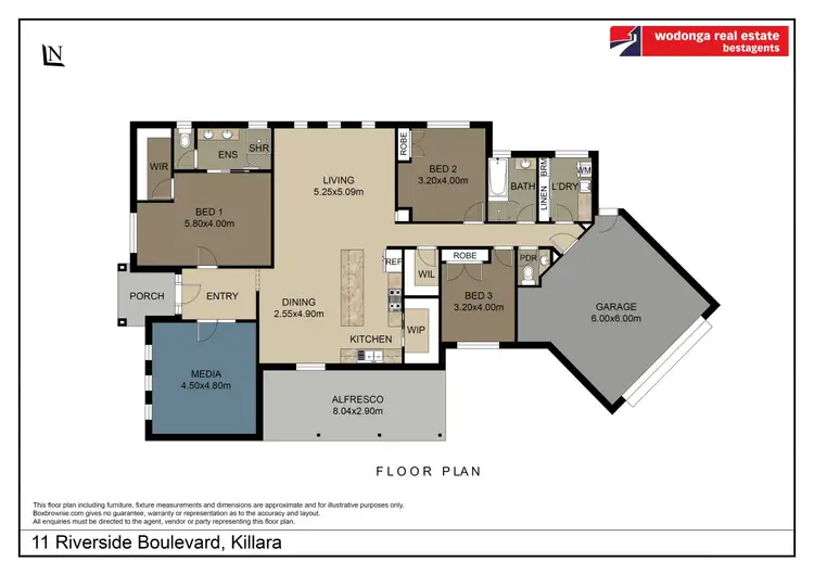 Floorplan of Homely house listing, 11 Riverside Boulevard, Killara VIC 3691